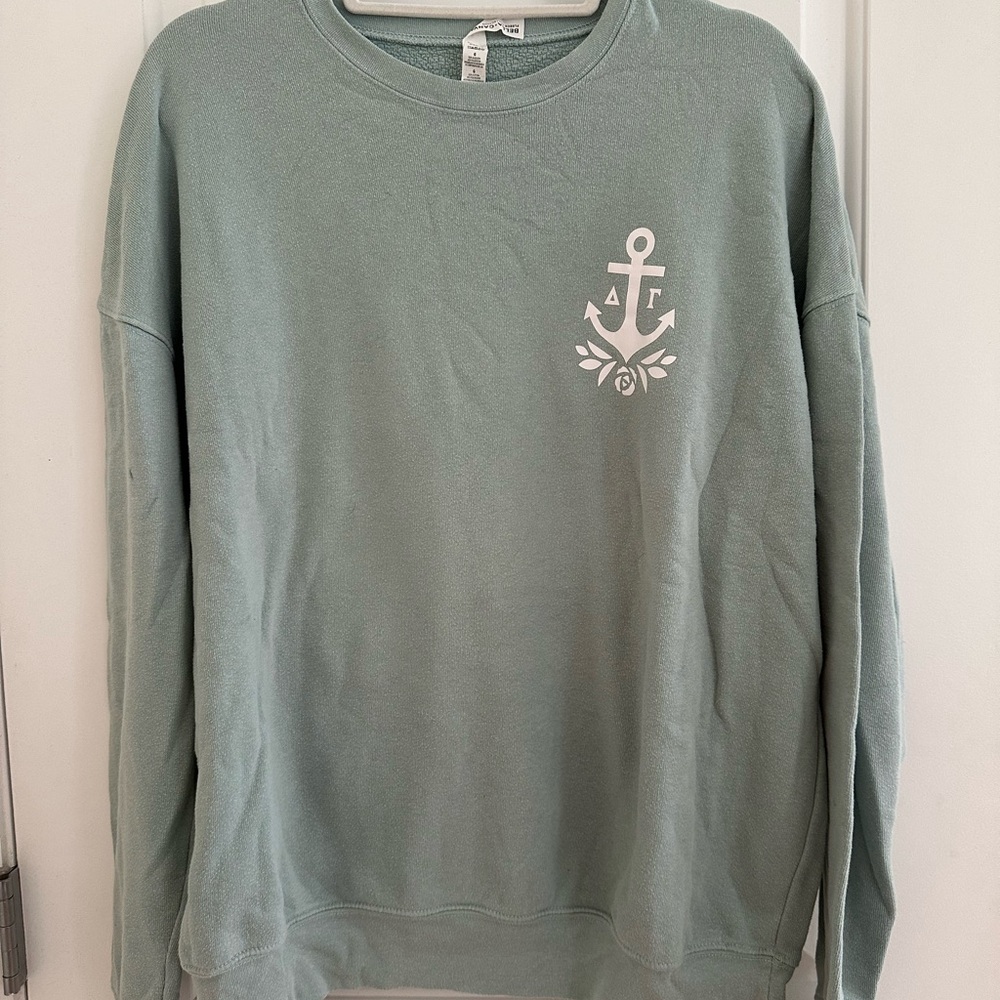 Bella Canvas Sage Green Delta Gamma Crewneck
